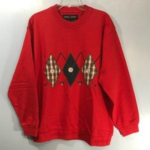 Escada Sport Red Golf Sweatshirt Pullover